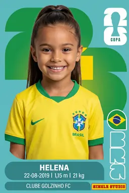 Figurinha personalizada de criança
